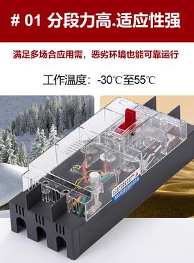 DZ15LE漏电开关220V三相闸开关100A漏电开关单相2P3P4P断路器380V