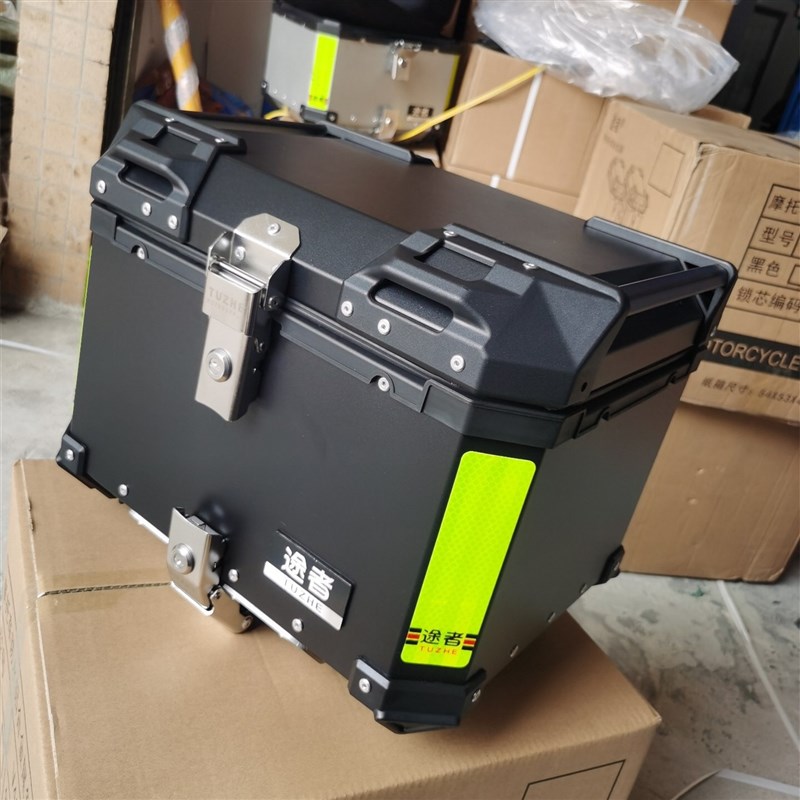 精品途者通用摩托车尾箱铝合金后备箱行李箱踏板车uy125电动车改