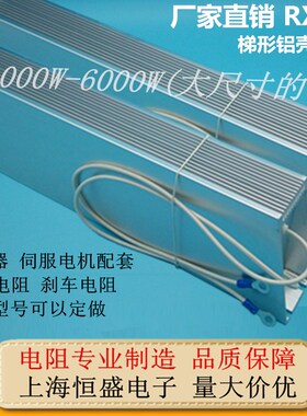 RXLG 梯形铝壳电阻 负载放电变频器制动刹车电阻1000W 1KW