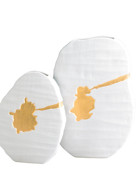 欧式陶瓷花瓶组合干花插花器客厅博古架玄关摆件家居装饰品