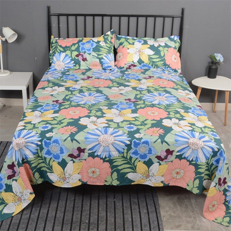 森系加厚老粗布床单全棉小帆布被单加大炕单软凉席复古田园风睡单