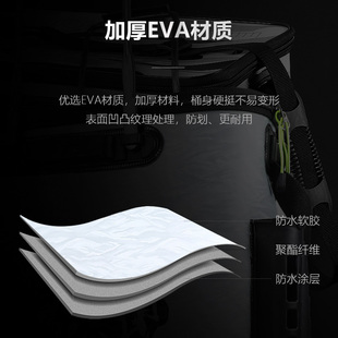 一味mini活鱼桶插竿包钓鱼桶加厚鱼箱装鱼多功能水桶鱼护桶装鱼箱