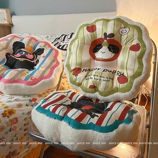 可爱坐垫凉垫办公室久坐教室学生座垫夏天屁股冰丝椅子垫蒲团 夏季