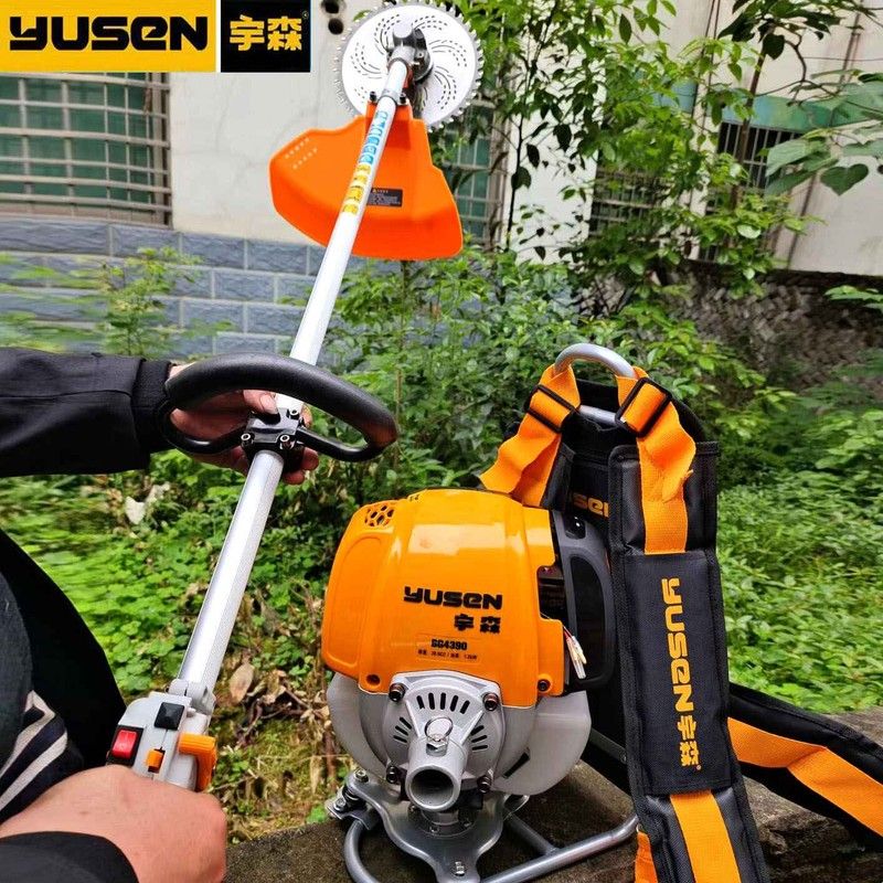 宇森割草机4390四冲程背负式汽油除草割灌机打草小型家用多功能图片