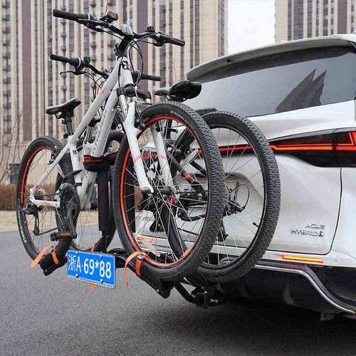 汽车后挂自行车架单车架户外骑行汽车背托自行车改装件折叠单车架