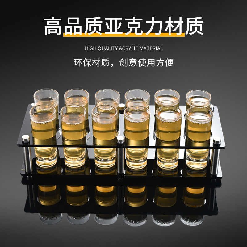 玻璃野格杯啤酒杯套装酒吧ktv专用小酒杯一口杯防摔家用烈酒杯子图片