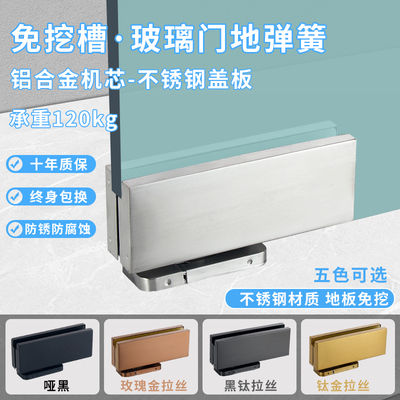 免开槽地弹簧隐藏式免挖坑无框玻璃门地弹璜门配件暗藏玻璃门地簧
