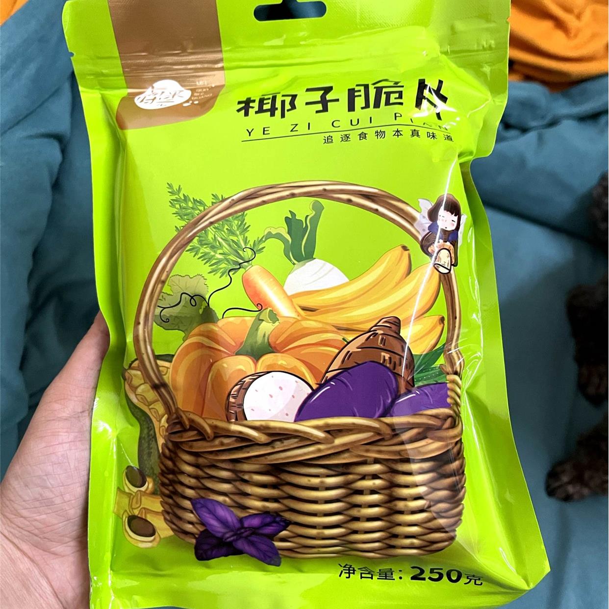 新货每果时光椰子片脆片袋装原味即食烤椰子肉干脆块薄脆椰果干椰