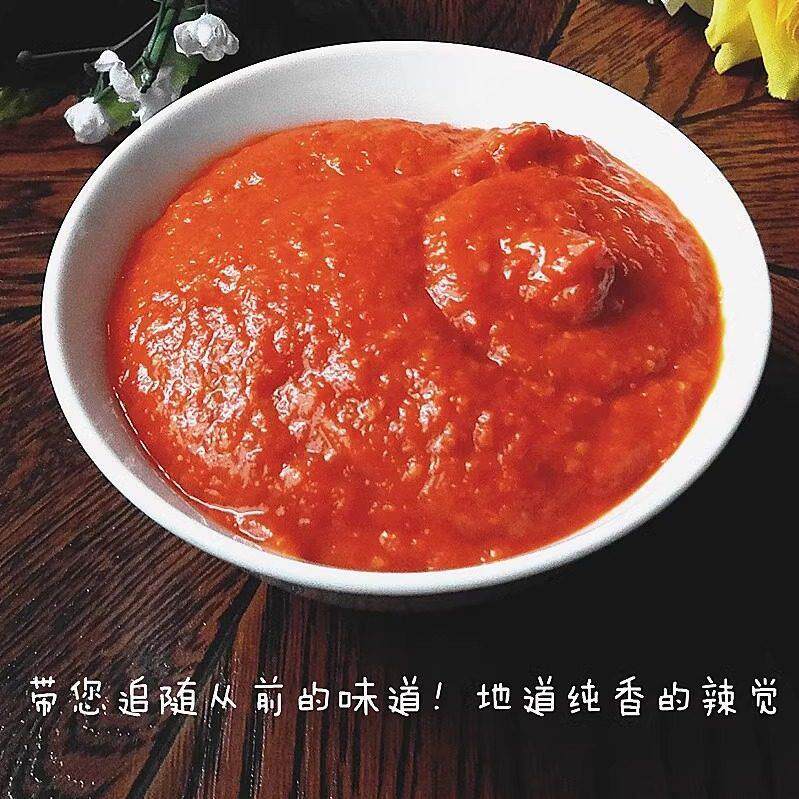 辣椒酱内含蒜泥末苏北盐城滨海特产农家自制包邮【大辣酱】500克
