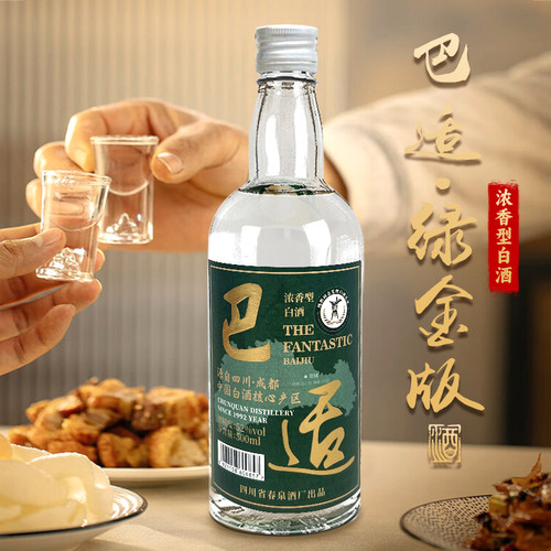 春泉巴适绿金浓香型52%Vol纯粮酒