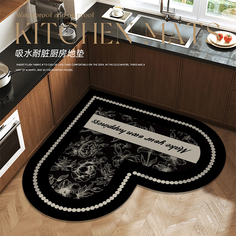 厨房地垫防滑防油可擦免洗l型门口专用防水脚垫子硅藻泥吸水地毯,个性定制/设计服务/DIY,地毯/地垫定制,淘宝优惠券,粉丝福利购,淘宝优惠卷
