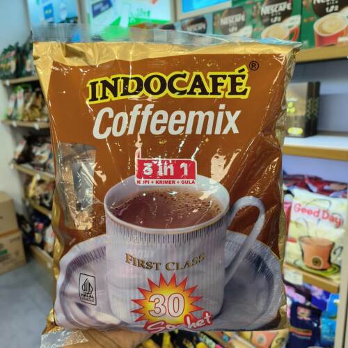 包邮印尼进口迎乐INDOCAFE原味速溶特浓三合一提神咖啡粉家用袋装