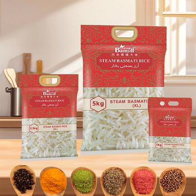 进口巴斯马蒂米STEAM Basmati rice印度可喜奴香米超长粒大米5KG