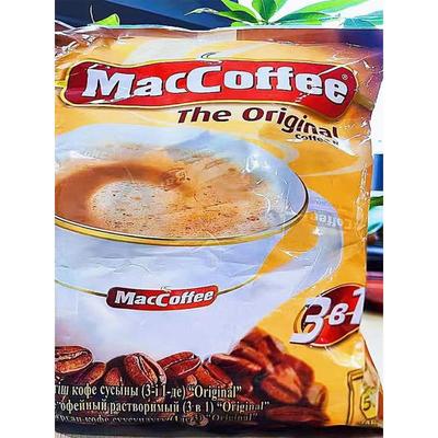 进口MacCoffee美卡菲3合1原味速溶咖啡2合1提神醒脑休闲品便携装