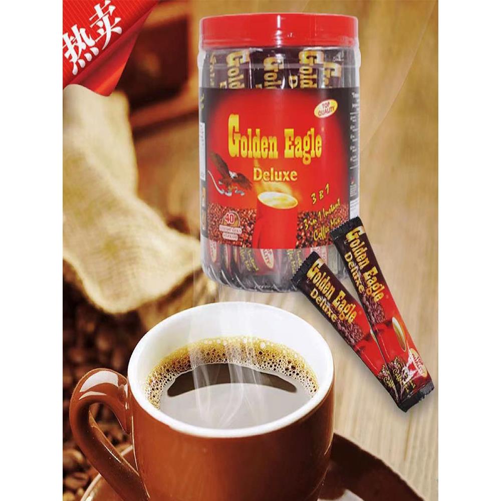 大鹰牌咖啡礼品桶装LubovGoffee720g独立包装俄罗斯风味进口包邮