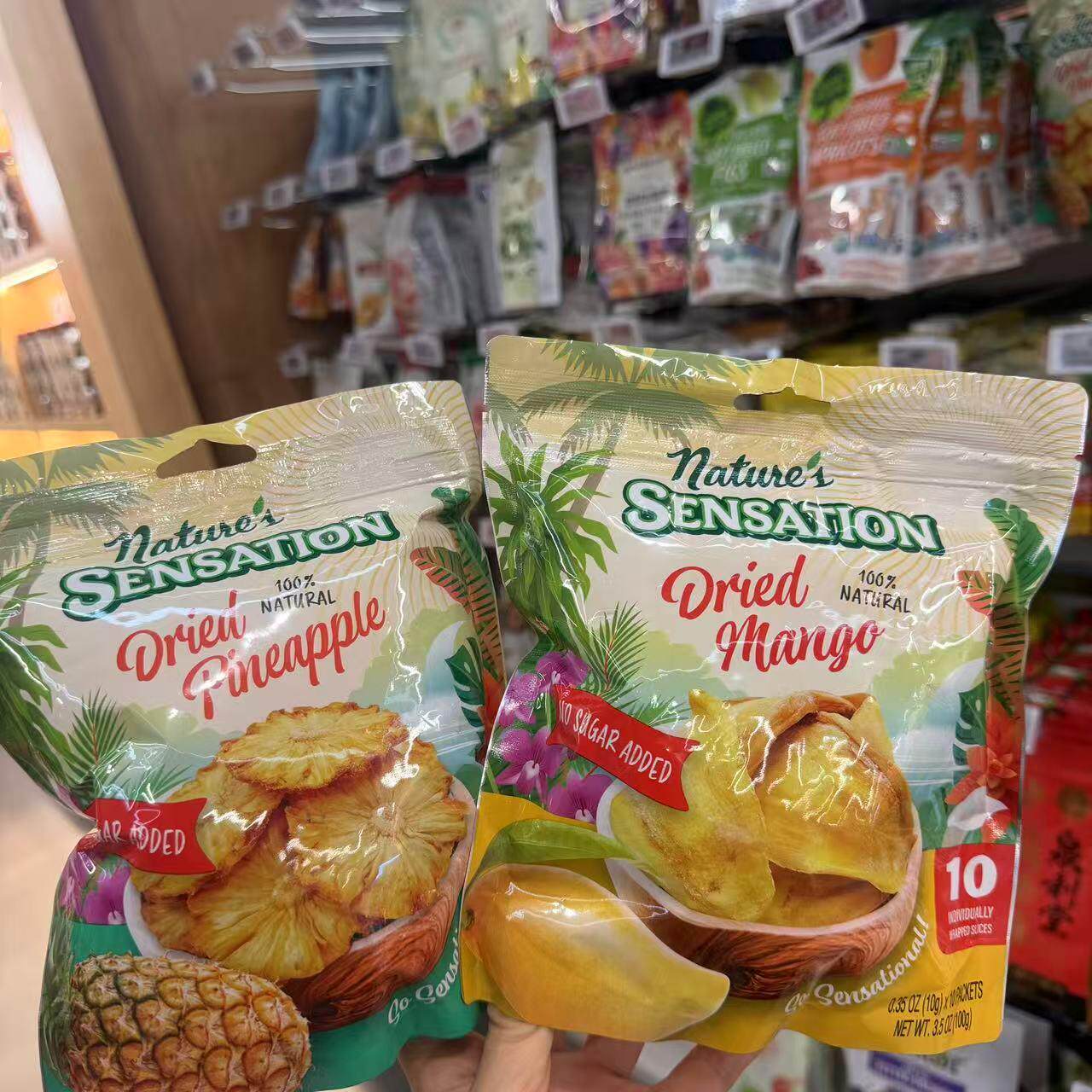 ole超市泰国进口福乐果牌芒果干菠萝干100g