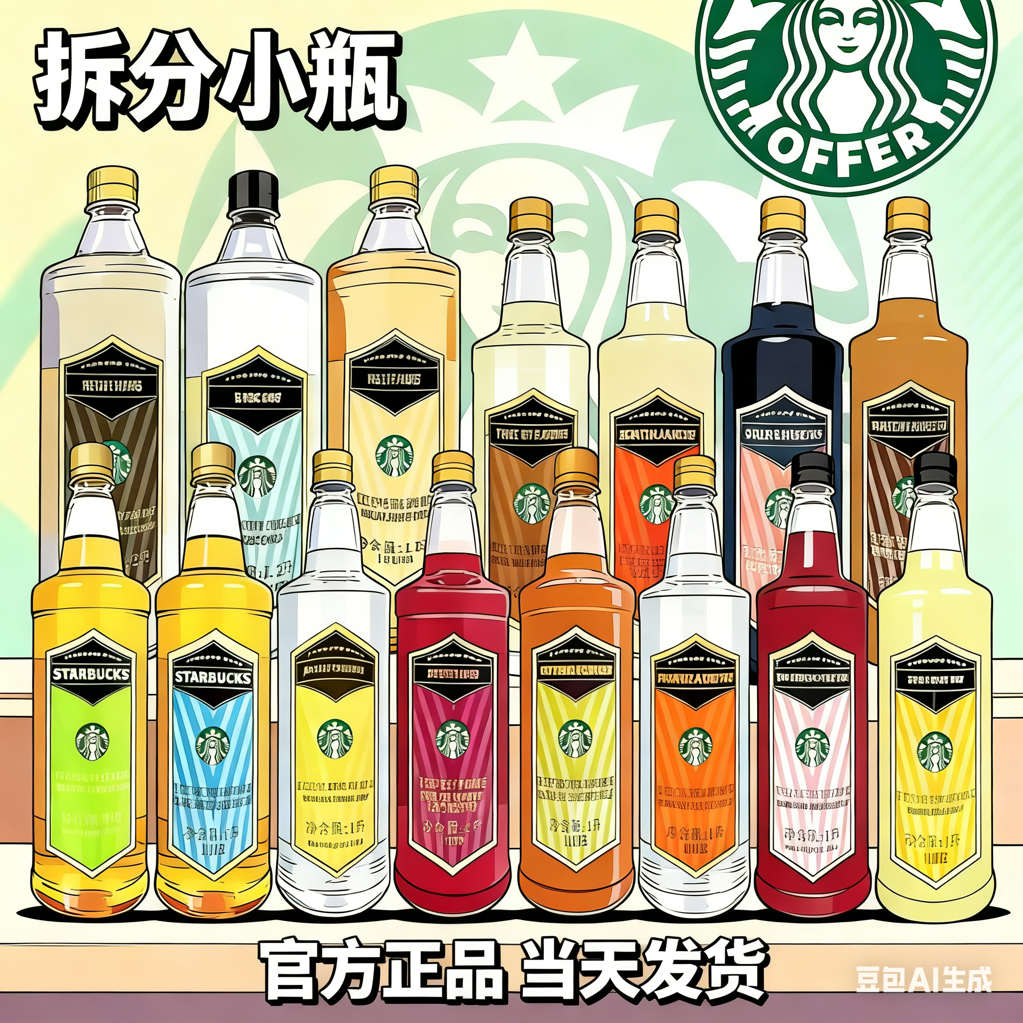 星爸爸糖浆咖啡奶茶店专用香草黄油啤酒太妃桂花海盐焦糖糖浆