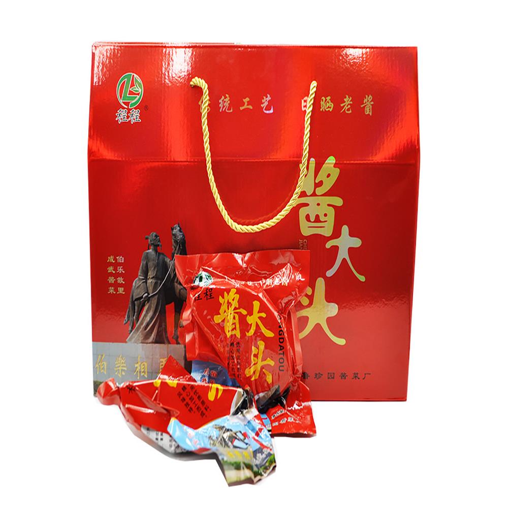 山东成武酱大头程程酱菜山东菏泽特产黑咸菜酱大头传统工艺日晒酱
