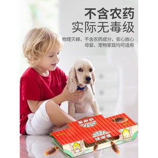蟑螂屋家用非蟑螂药强力粘贴全窝克星端一窝灭诱捕杀强效神器