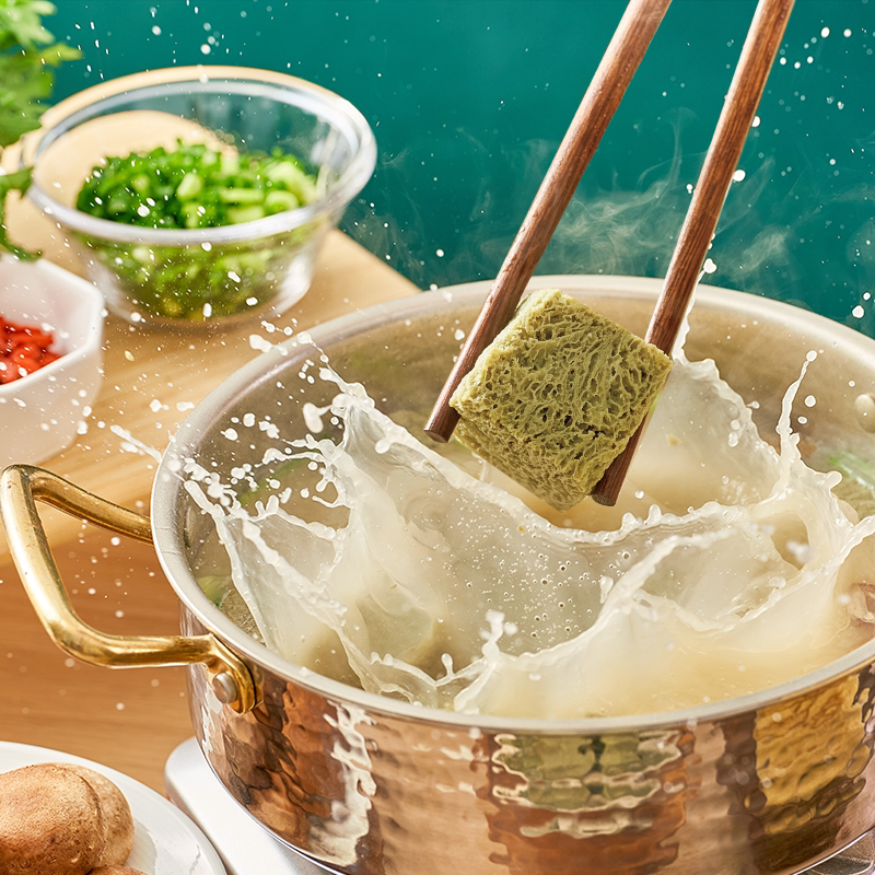 素派黑豆冻豆腐日式关东煮火锅食材 麻辣烫串串香吸汁素食豆制品