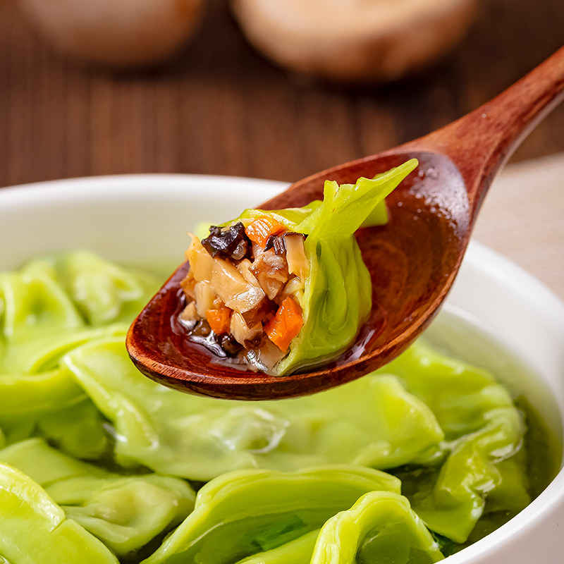 素天下菌菇素饺纯素水饺佛家素食不含五辛早餐半成品方便快捷懒人