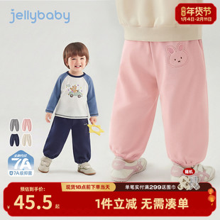 女童卫裤儿童春季束脚灯笼裤男童户外休闲裤洋气时髦宝宝裤子女孩