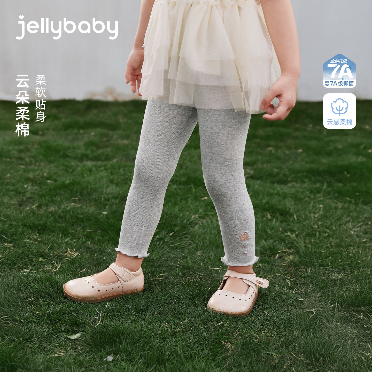 女童九分裤夏季儿童打底裤花边女小童薄款裤子2026新款宝宝休闲裤
