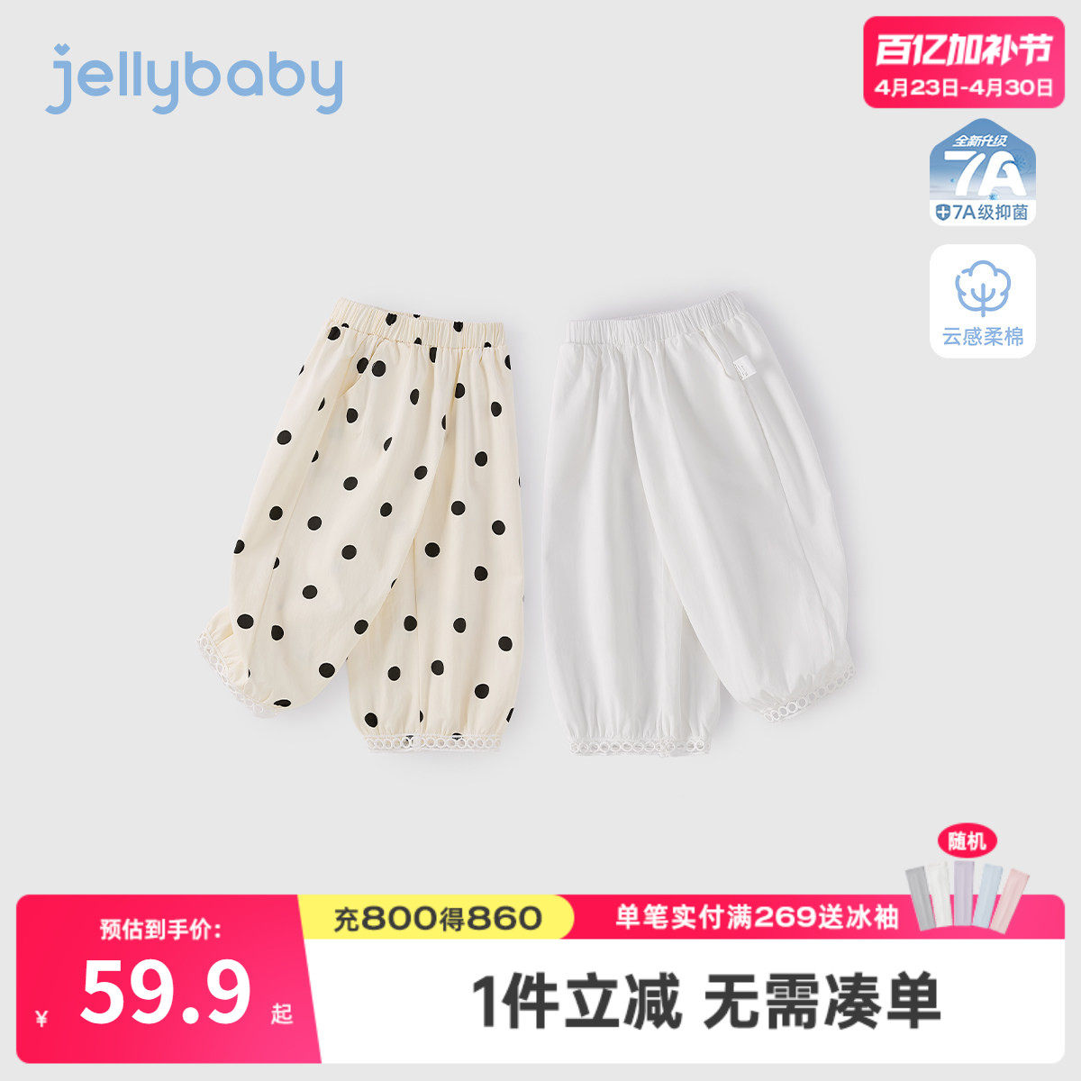 儿童休闲裤春夏新款宝宝童装夏季中大童灯笼长裤夏装宽松女童裤子