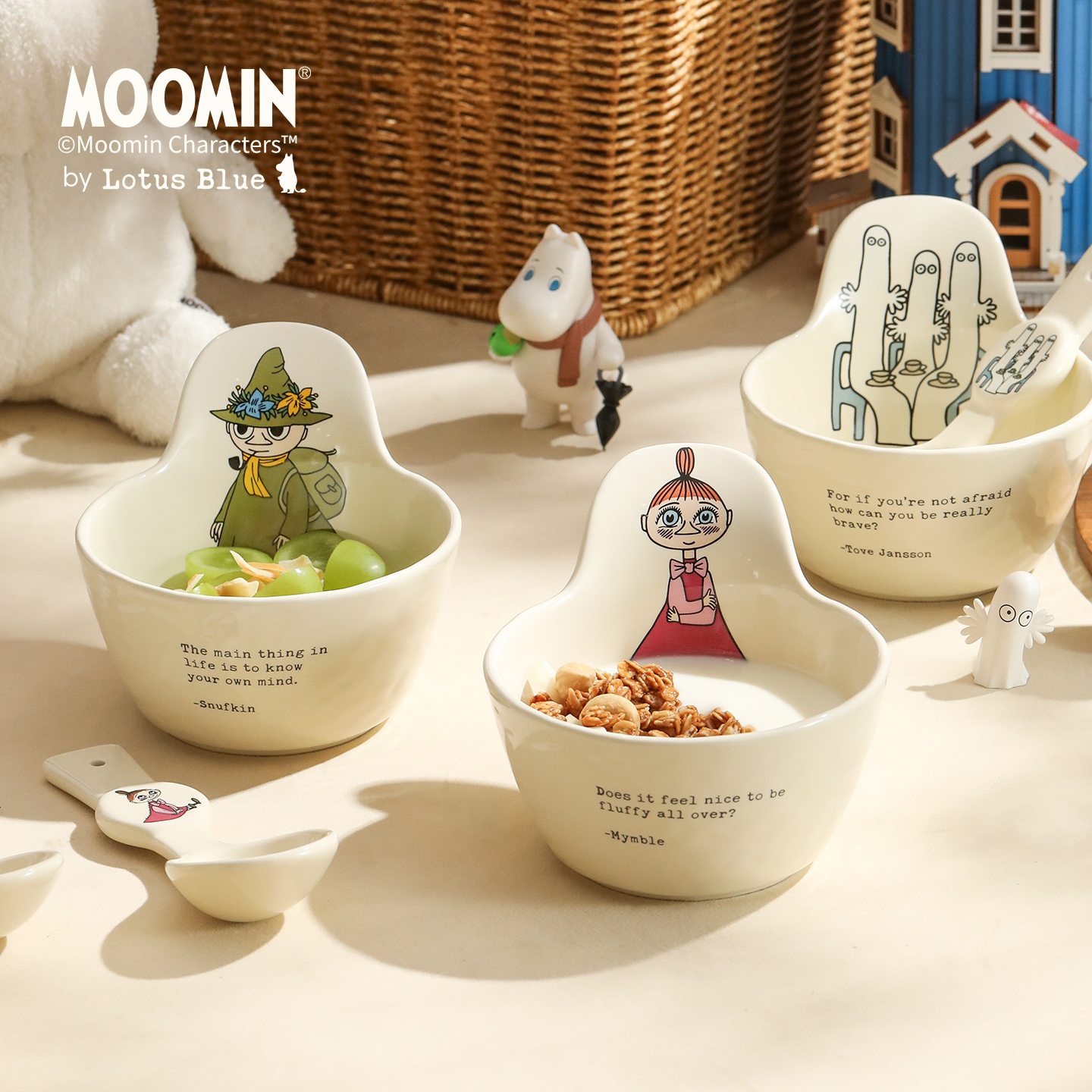 moomin姆明陶瓷碗饭碗酸奶碗家用2025新款高颜值儿童碗沙拉碗面碗