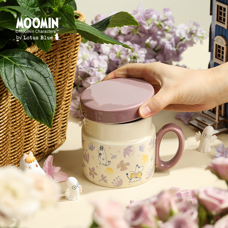 moomin姆明带盖陶瓷马克杯
