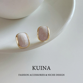 新款 法式 复古耳钉轻奢高级感气质大气纯银针耳环女小众独特耳饰品