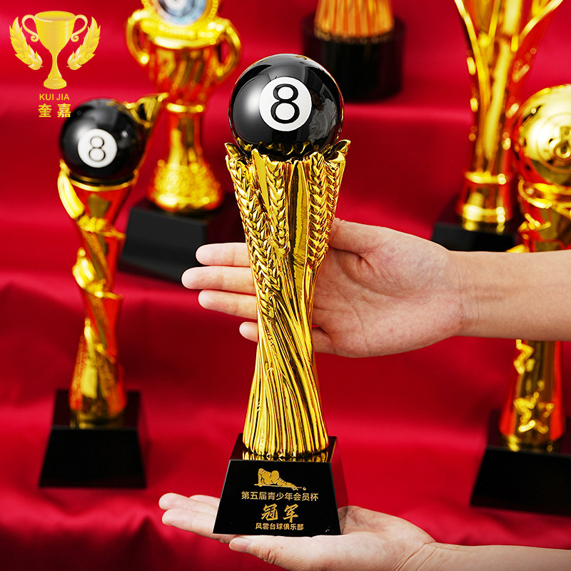 台球比赛奖杯定制定做黑八台球水晶奖杯高档大气俱乐部会员桌球赛,个性定制/设计服务/DIY,奖杯/奖章/奖状/证书定制,淘宝优惠券,粉丝福利购,淘宝优惠卷