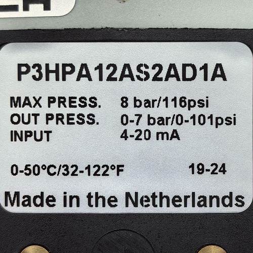 P3HPA12AS2AD1A # Parker - 气动比例调节器 ，气动阀，气动元件