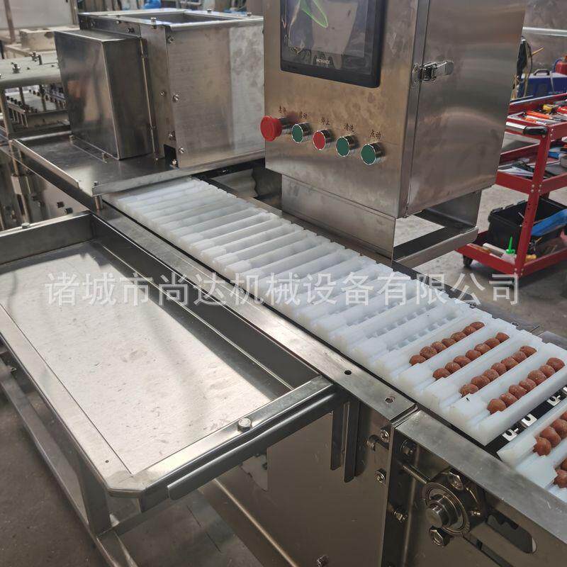 豆制品流水线穿串设备 商用大产能穿串机 鸭胗片自动穿串机