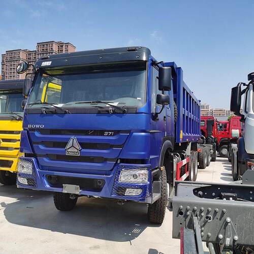 转让二手10轮豪沃自卸车 矿用双桥工程车 右驾驶舱翻斗垃圾车