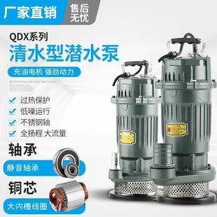 380V家用1寸2寸3寸4寸农用抽水泵高扬程清水泵 贝升潜水泵220V