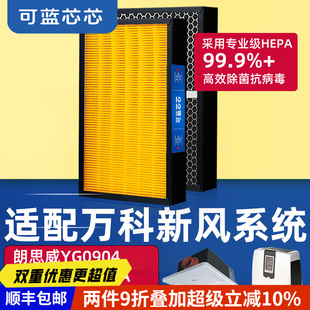B200 A200 YG0926 适配万科朗思威新风系统滤芯滤网YG0926