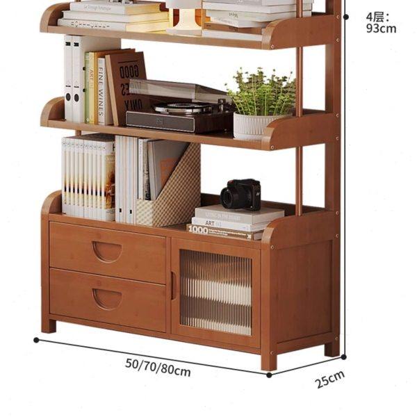 简易书架置物架落地书柜客厅家用一体靠墙多层窄柜收纳架子非实木,收纳整理,书桌收纳置物架,淘宝优惠券,粉丝福利购,淘宝优惠卷
