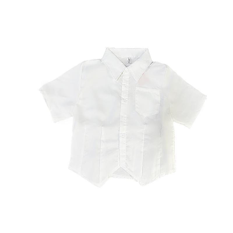 JK uniform white shirt female 2025 summer Short sleeve shirt Close your waist have cash less than that is registered in the accounts tops Academic atmosphere coverall suit