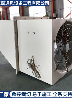 边墙风机玻璃钢防爆风机工业方形壁式大风量静音DWEX轴流式通风机