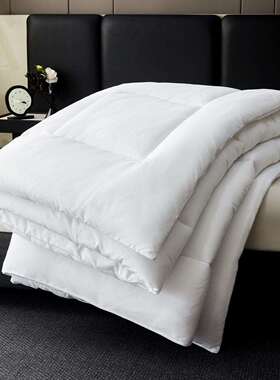 宿店民全可棉被防羽布被酒子被芯纯棉亲肤刺绣logo一件ZQJD-250订