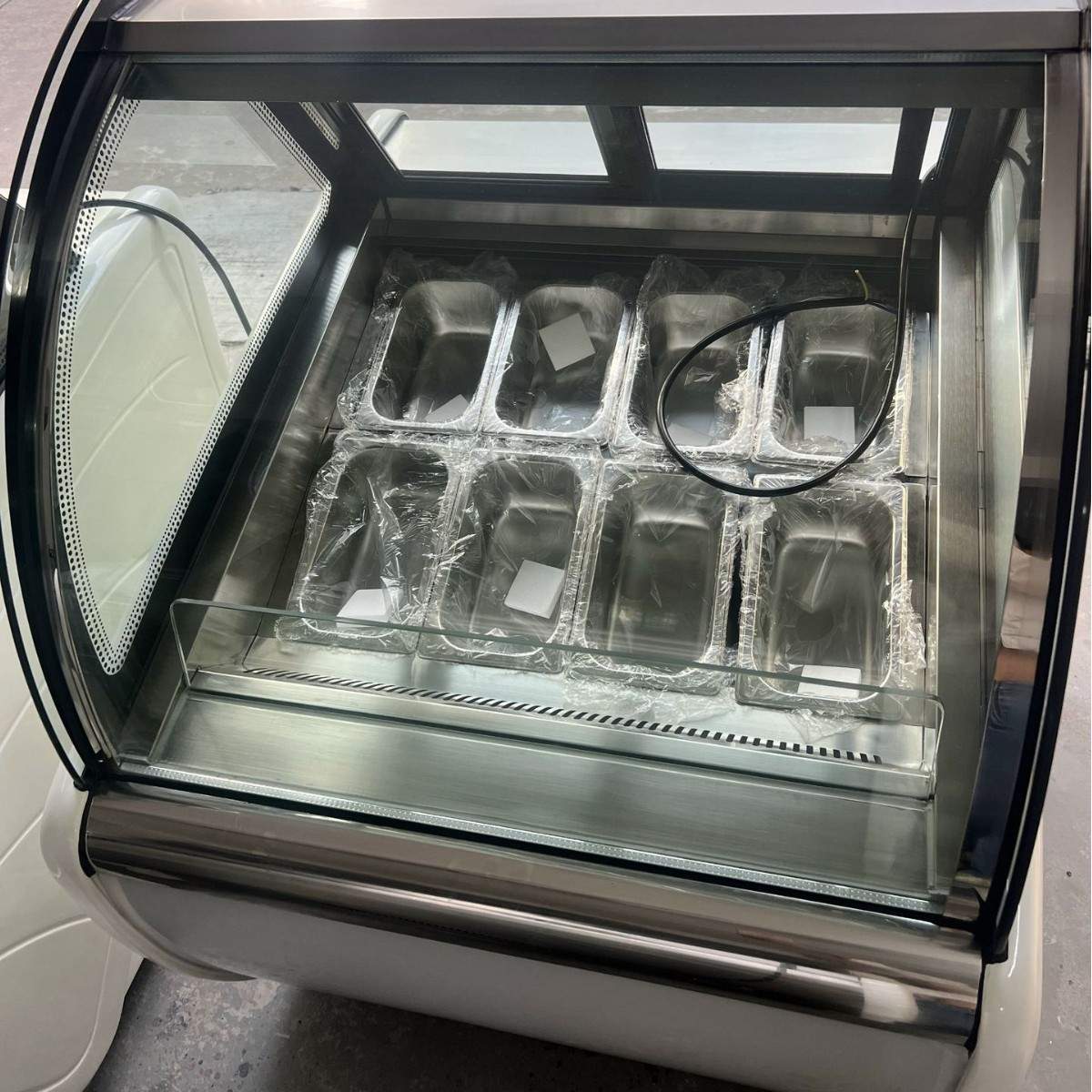 Gelato Ice cream Display Freezer 商用冰激凌展示柜6盘冷柜
