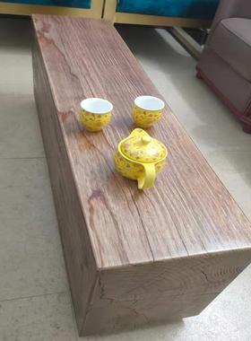 木木长条凳田园客厅民宿整木墩茶几复古商场实木服82573装原店长