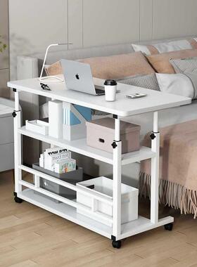 床边桌移升动降高可调节电脑桌度家用易卧室简床头置物小型工XRT