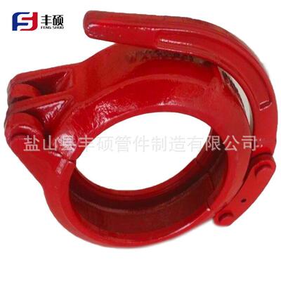 DN15地管泵卡大管卡砼泵2管卡泵车法DN180管卡兰管卡140铸造