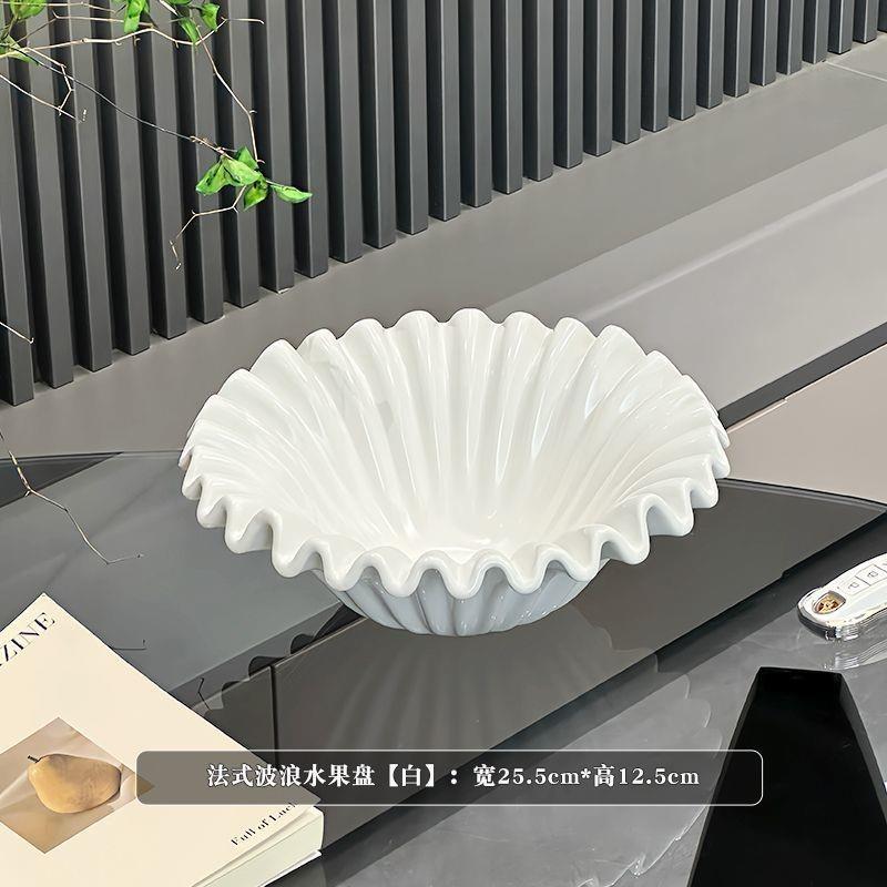 外贸桌面收纳桌艺现术摆件中古装饰茶几简约餐果代盘法式