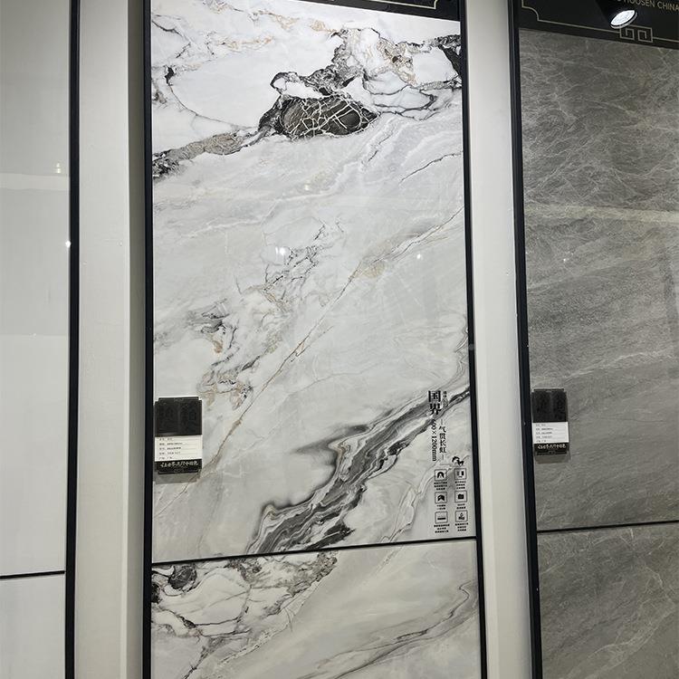 佛山瓷砖国通体大理石白色墨风系客厅水地砖600x21812电00视厨卫