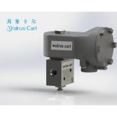 海象卡尔两位三通电磁阀仪表空气1 4NPT防爆不锈钢铝合金DC24V