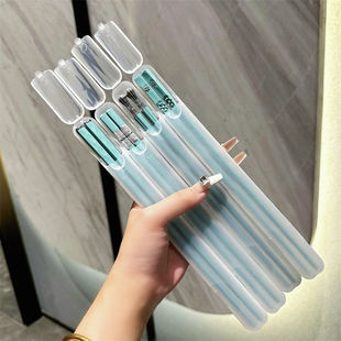 新款便携式瓷蓝筷子情侣套装上班一个人筷子盒人出门随身携带方便