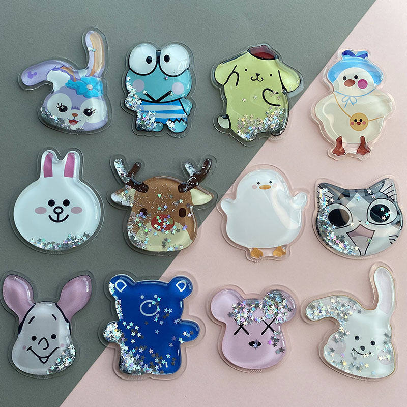 2023新款圣诞麋鹿流沙油包手机气囊支架贴片钥匙扣挂件液体流沙片,家居饰品,仿真水果,淘宝优惠券,粉丝福利购,淘宝优惠卷